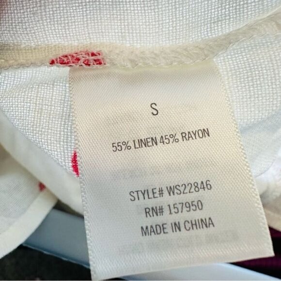 Miami Piper Cold Shoulder Polka Dot Blouse Size Small - Picture 8 of 8